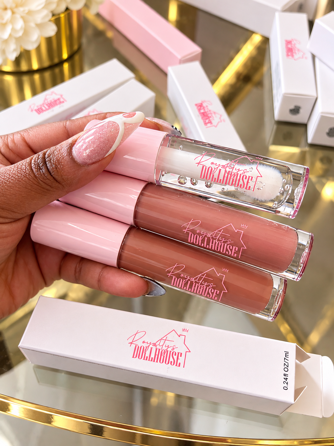 Prefilled Logo on Lipgloss Tubes