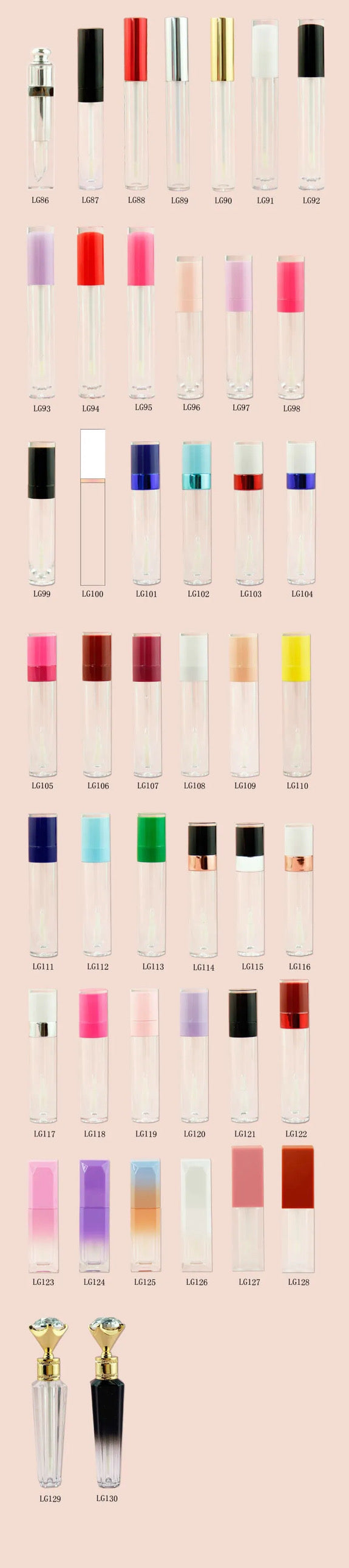 Prefilled Logo on Lipgloss Tubes